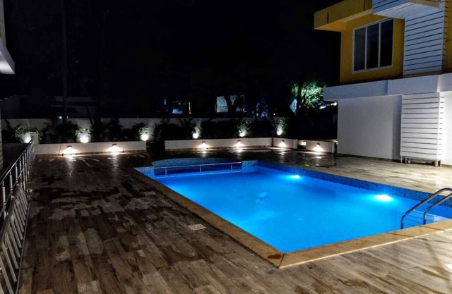 Goafica Studio mit Poolblick und eigener Küche