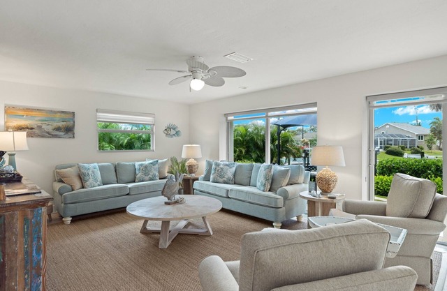 Gorgeous canal front home walking distance to the beach!