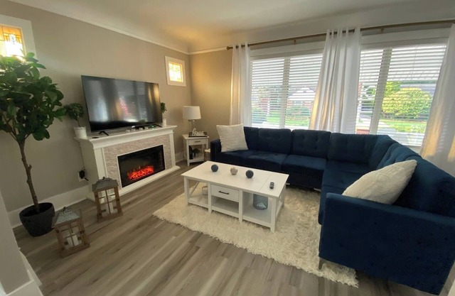 Gorgeous Colonial Home Game-room in basement.