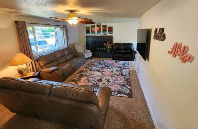 Gorgeous island-themed retreat sleeps up to 30 in Orem, UT!