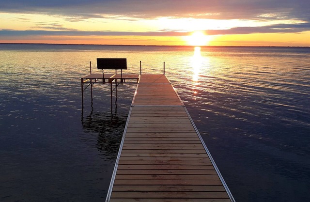 Wunderschöne Lake Winnebago Sonnenuntergänge