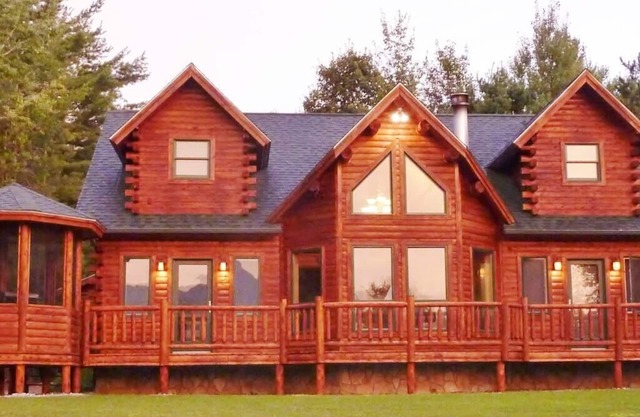 Grand Jay Luxury Lodge, atemberaubende Aussicht, in der Nähe von Whiteface & Lake Placid, 3D / VR-Tour