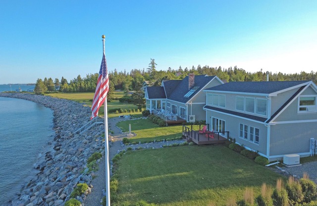 Top Oceanfront Property: 2 Adjacent Homes, Beach, Views, Coastal Luxury in Maine