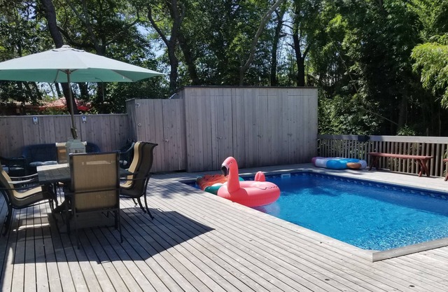 Great house! 2 bdrm,1 bath with pool. Private.Great location to beach & harbor.