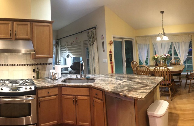 Great neighborhood. Contemporary house to entertain entire family and friends.