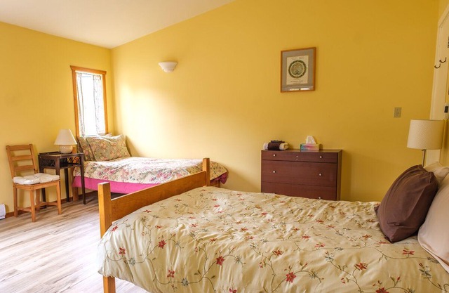Guest accommodations at Salt Spring Island yoga centre