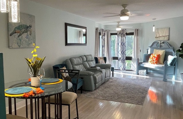 Gulf of AMERICA townhome overlooking Sunset Beach.
