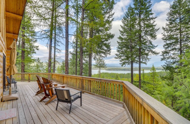 Hand-Crafted Cabin w/ Whitefish Lake Views!