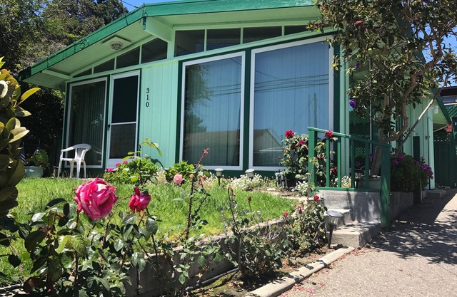 Glückliches Haus am Meer