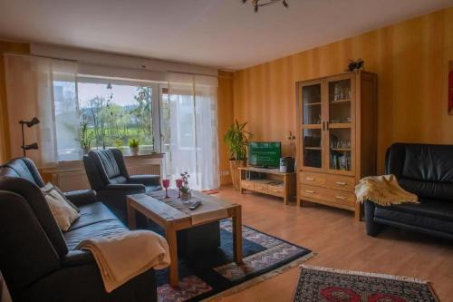 Große Wohnung in Polle mit Garten und Grill