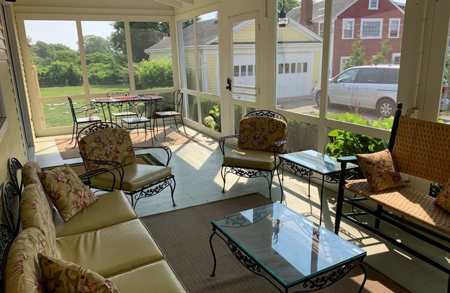 Hear the ocean at Horseneck Beach from spacious family-friendly historic home