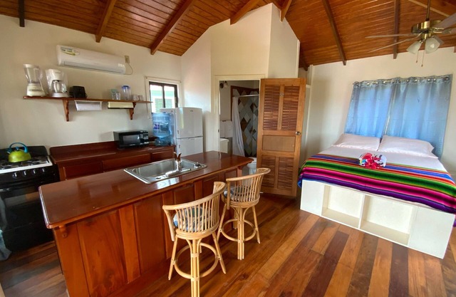 Hibiscus Cabana - A cozy studio with AC and WiFi in welcoming Hopkins Village