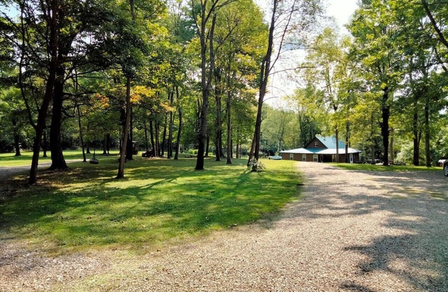 "Hideaway Cabin" that sits on 10 secluded acres.