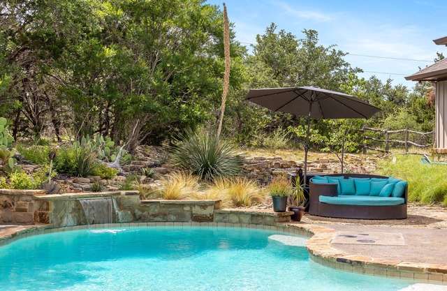 Hill Country Haven Getaway- 16 Acres with Private Pool + Pet Friendly!