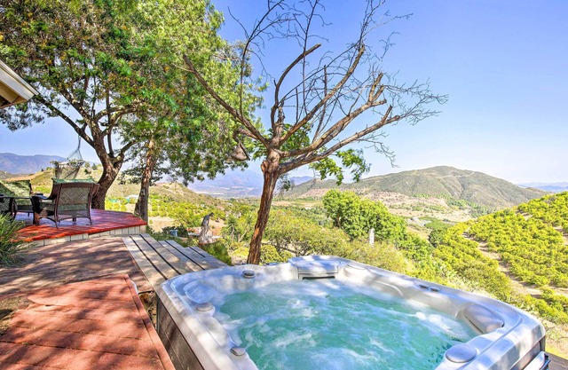Hilltop Home in Wine Country w/ Hot Tub & Views!