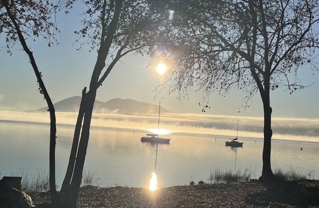 Hilltop vineyard paradise near Clearlake with stunning views of Mt. Konocti