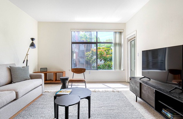 Hip San Jose 1BR w/ Gym, Pool, W/D, walk to WF + Caltrain, by Blueground