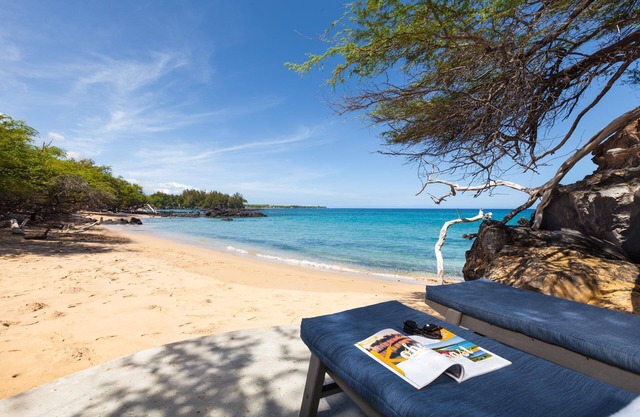 Waialea-Bucht - weißer Sand-Strand - authentisches Hawaii