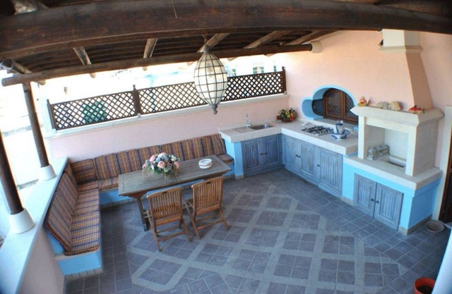 Renommierten Haus in der Altstadt von Otranto, gegenüber der Burg, mit Blick aufs Meer.