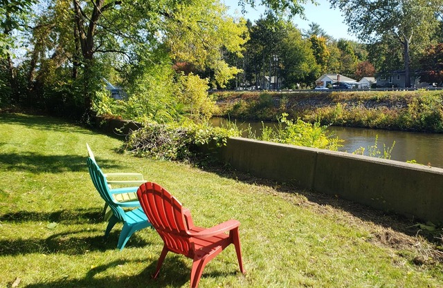 Historic single family house on river front.