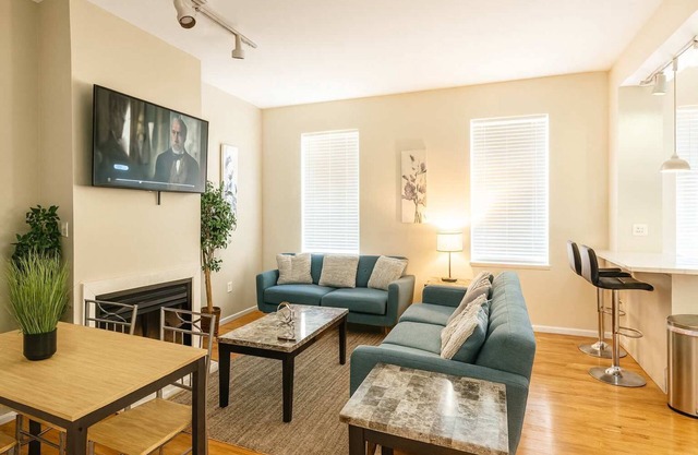 Historic Soulard 2-BR Flat | Balcony, Workspace, Parking – Walk to Market