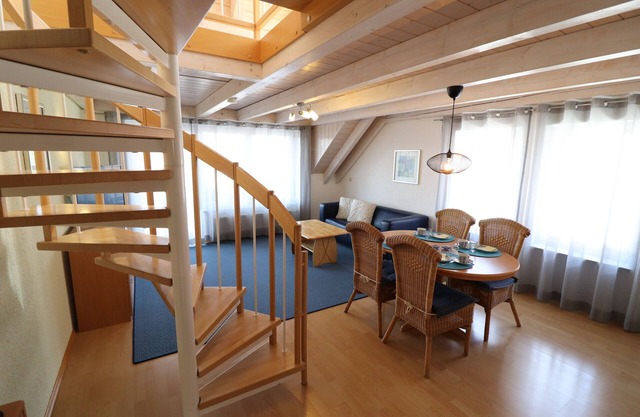 Ferienwohnung Maisonette Nr. 4 Blick zum Hafen