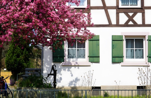 Holiday Apartment 'Alte Schmiede' with Covered Patio, Garden and Wi-Fi