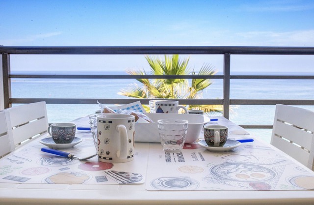 Ferienwohnung 'Solkira' in Strandnähe mit Meerblick, Balkon und WLAN
