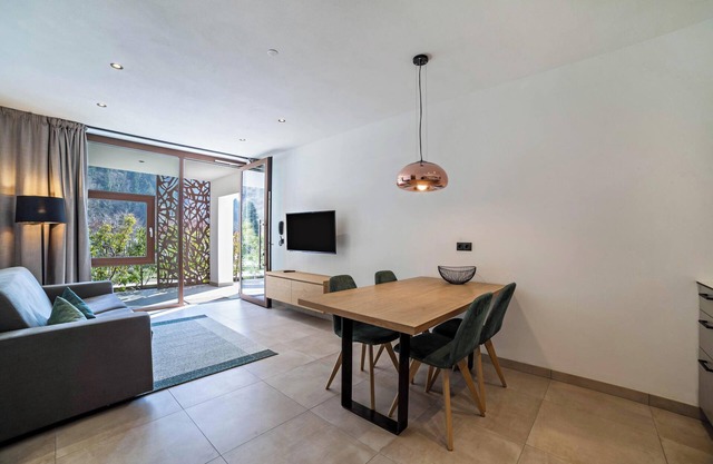 Ferienwohnung "Camping Passeier Bergliebe" mit Bergblick, Pool, Sauna & WLAN