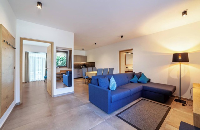 Ferienwohnung "Camping Passeier Garten" mit Bergblick, Pool, Sauna & WLAN