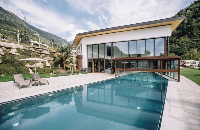 Ferienwohnung "Camping Passeier Ringelblume" mit Bergblick, Pool, Sauna & WLAN