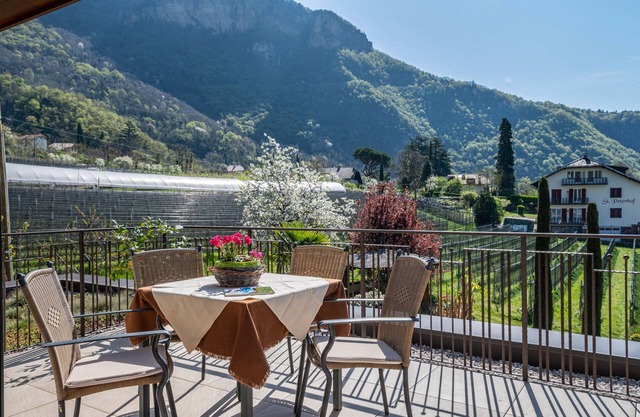 Ferienwohnung "Haus Rosengarten D" mit Bergblick, privater Terrasse und WLAN