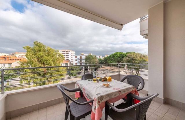 Ferienwohnung mit Klimaanlage und Terrasse