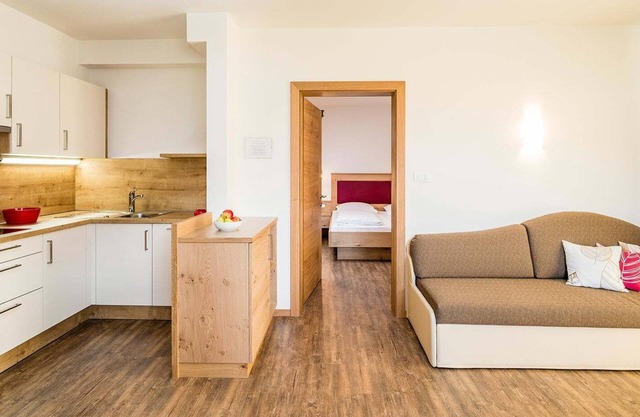Ferienwohnung 'Rasnerhof Ferienwohnung Talblick' mit Bergblick, Balkon und WLAN