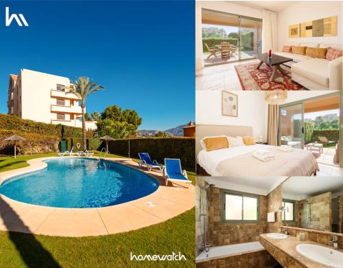 Holiday apartment with private garden, barbecue and pool, Benahavís