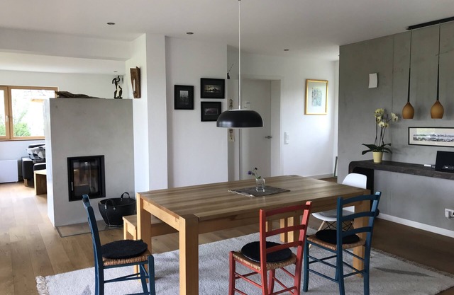 Ferienhaus mit Bergblick, Garten und Terrasse