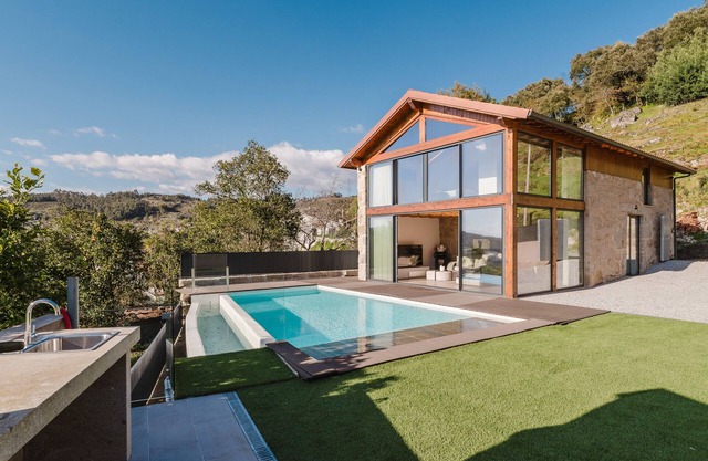 Ferienhaus 'Dunas E Abraços' mit Bergblick, Wi-Fi und Klimaanlage