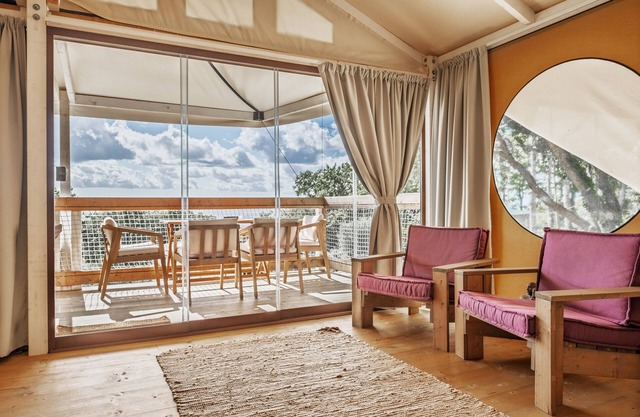 Ferienhaus 'Glamping La Ghianda 1' mit Bergblick, WLAN und Klimaanlage