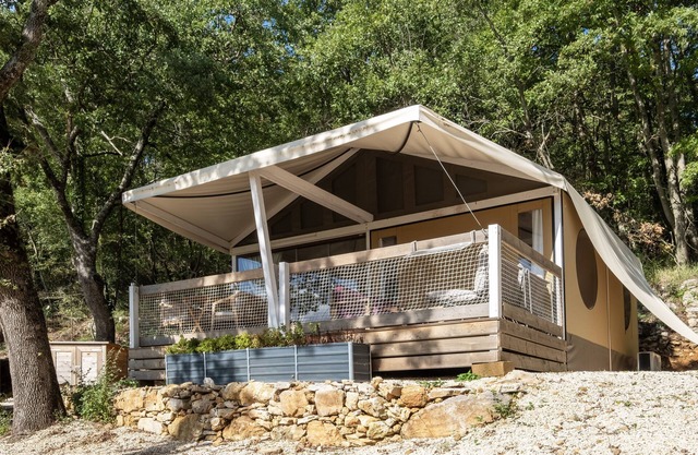 Ferienhaus 'Glamping La Ghianda 2' mit Bergblick, WLAN und Klimaanlage