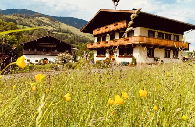 Ferienhaus Wolfbachgut mit Bergblick, Balkonen und WLAN