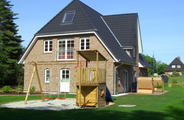 Koje: Hüs in Lee auf Amrum, Waldnähe, Garten, Kinderspielplatz für Kinder, Sauna