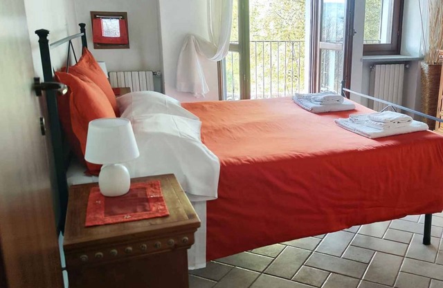 Ferienhaus mit Balkon