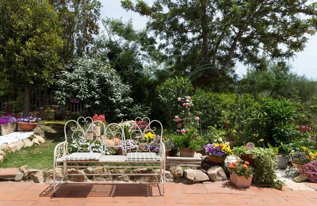 Ferienhaus mit Garten mit Meerblick, Klimaanlage; Parkplätze vorhanden
