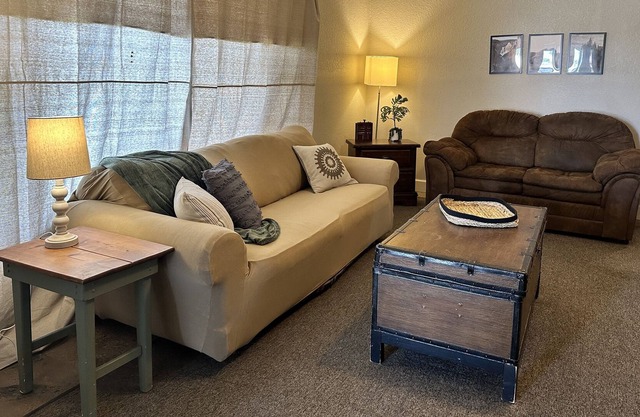 Home away from home! 3 bedroom, 2 bathroom home with beautiful backyard!