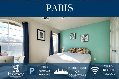 HOMEY PARIS - NEW/Free garage parking/Downtown Salt Lake City