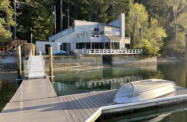 Hood Canal waterfront oasis with deep water dock