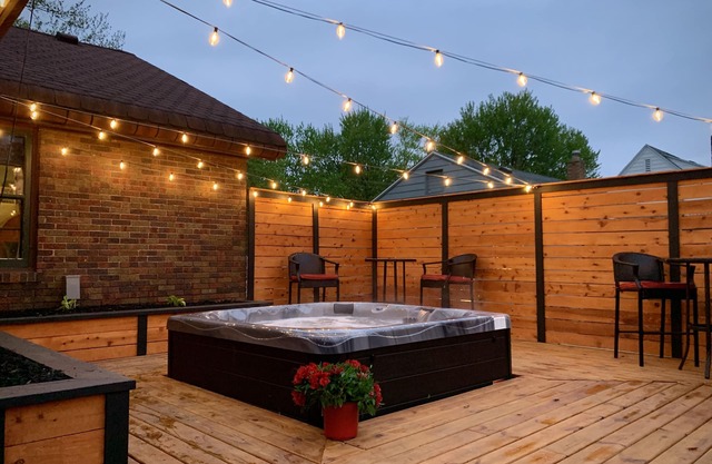 HOT TUB | Decked Out Oasis | Nespresso Coffee Bar