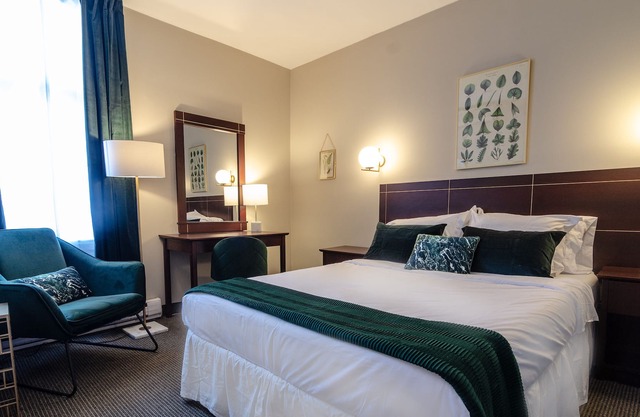 Hotel Boutique Queen Room with terrace access in front of metro