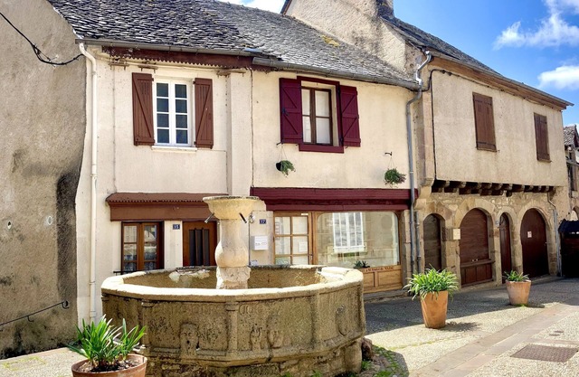 Haus im mittelalterlichen Dorf Najac