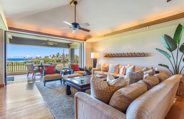 Hualalai Golf Villa 4202 - Schritte zum Resort ~ Ocean Front ~ Zimmerservice zur Verfügung